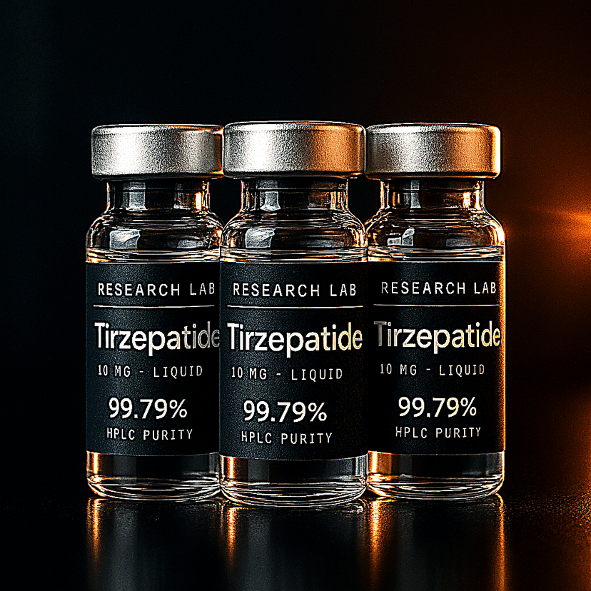 Three Tirzepatide vials